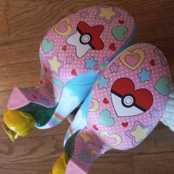 New Pokemon Party ADORABLE Irregular Choice Heels, size 41, US size 11.5 - Picture 6 of 14